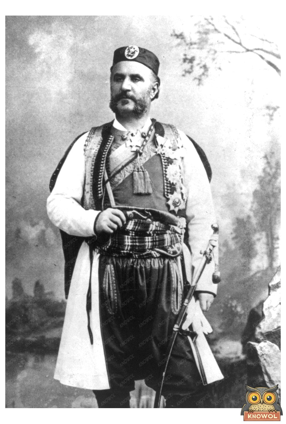 1909 Portrait of Prince Nicholas: Montenegrin Royalty