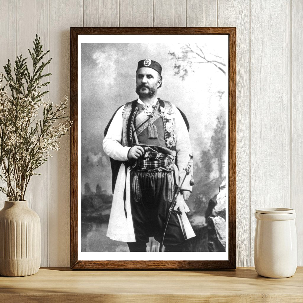 1909 Portrait of Prince Nicholas: Montenegrin Royalty