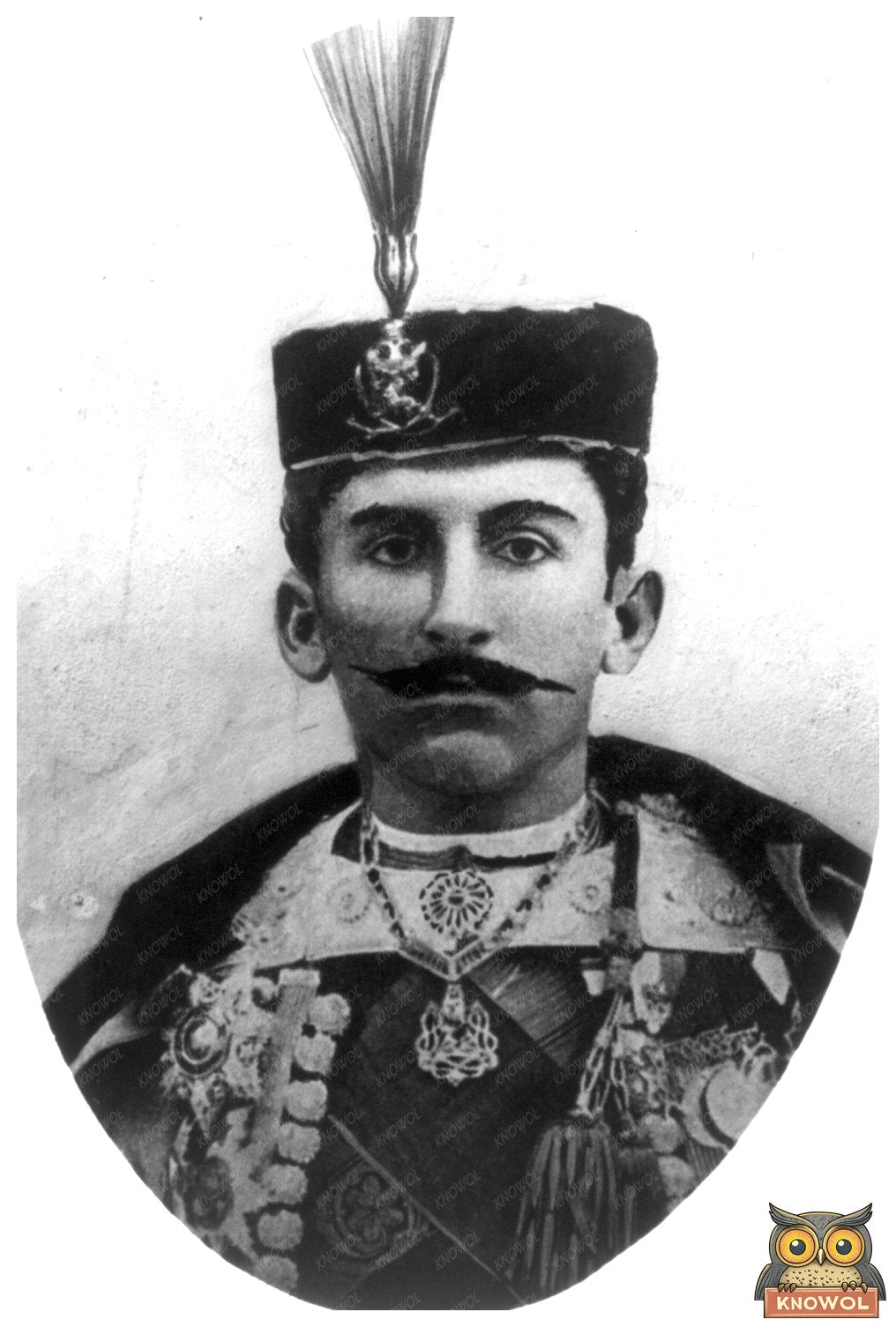 Historic Portrait of Prince Peter, Montenegros 1908 Leader