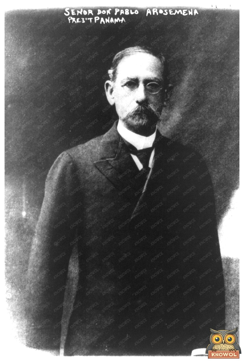 1910 Half-Length Portrait of Panamas Acting President