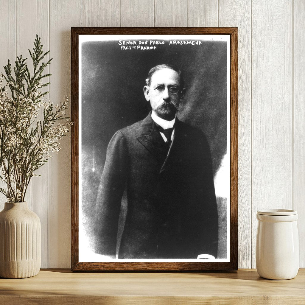 1910 Half-Length Portrait of Panamas Acting President