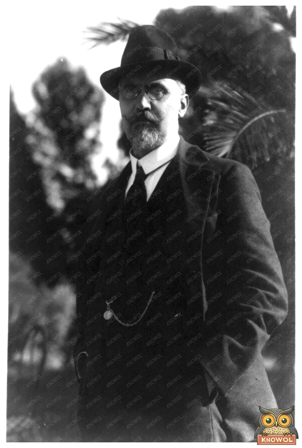 Elegant Portrait of Ivanoe Bonomi, Italian Statesman