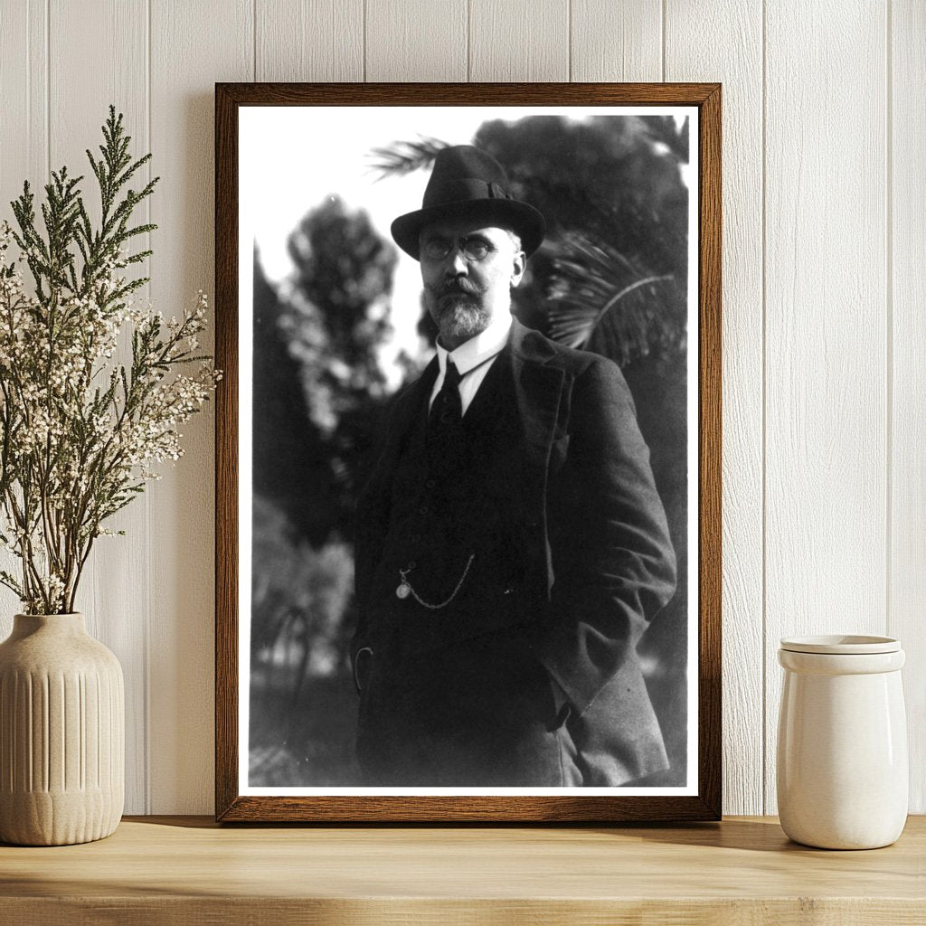 Elegant Portrait of Ivanoe Bonomi, Italian Statesman