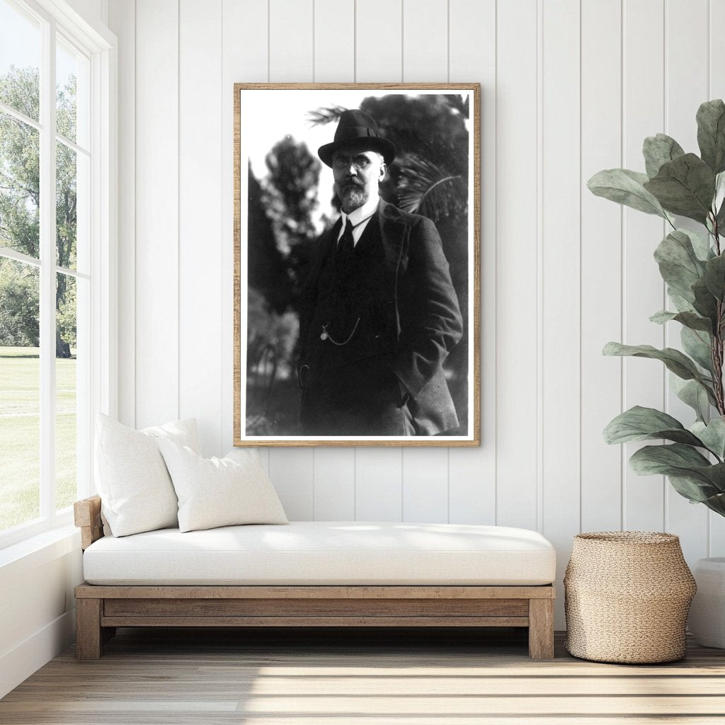 Elegant Portrait of Ivanoe Bonomi, Italian Statesman