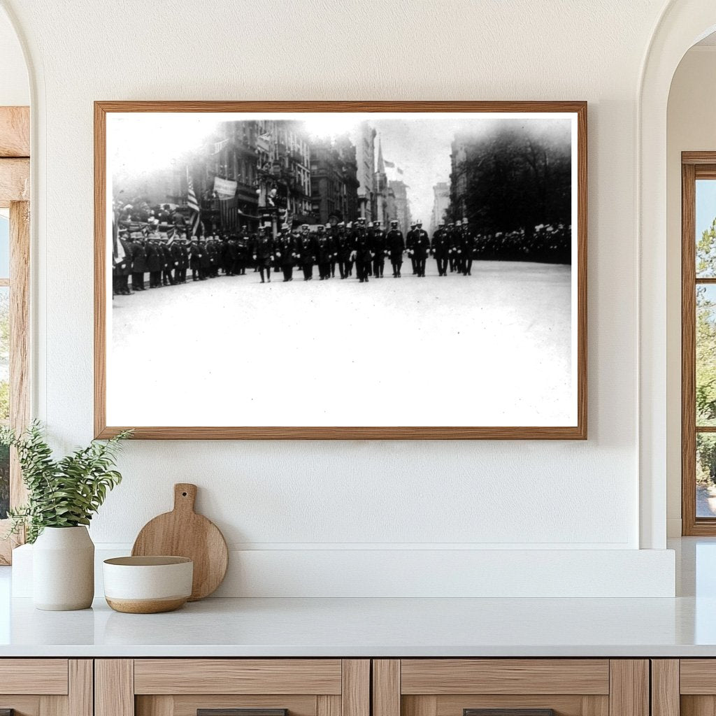 1908 New York Police Parade: Heroes Honored in Action