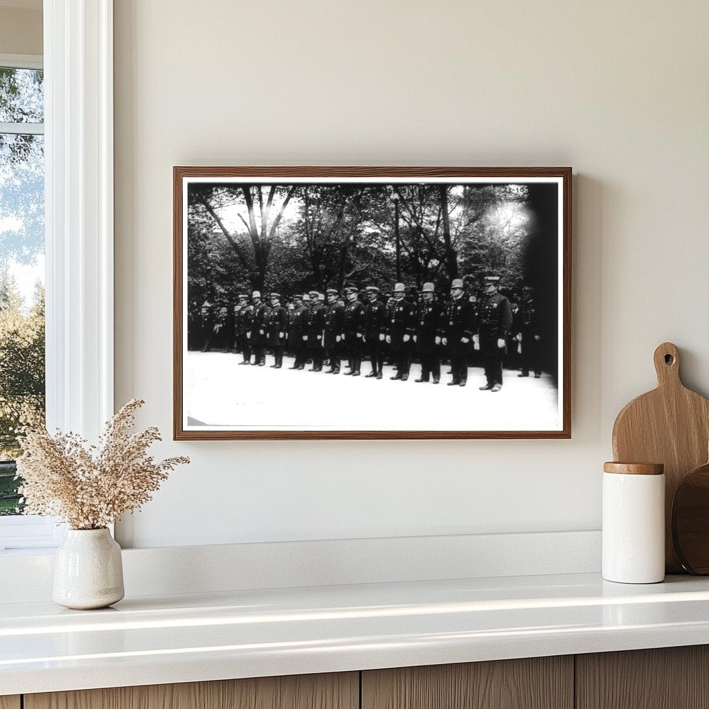 1908 New York Police Parade: A Tribute to Courage