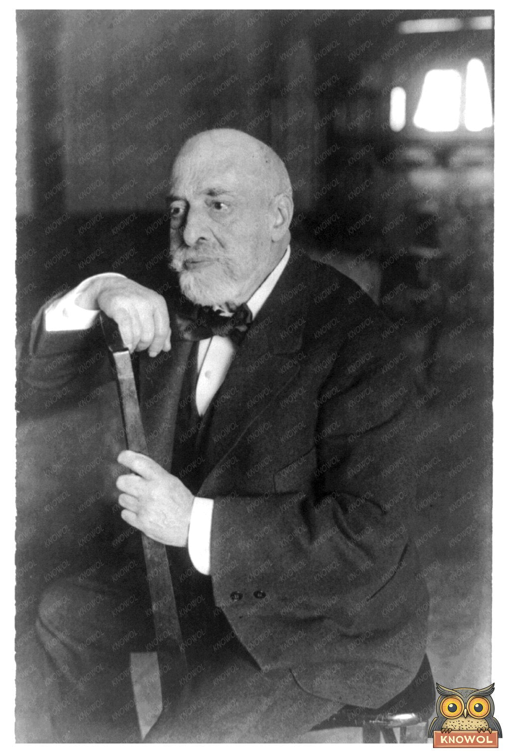 Seated Portrait of Renowned Violinist Leopold Auer