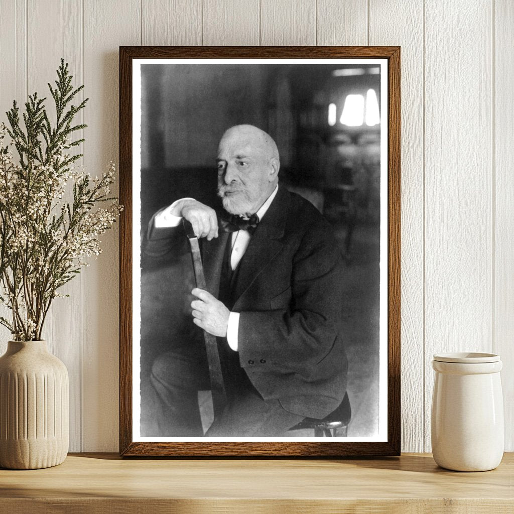 Seated Portrait of Renowned Violinist Leopold Auer