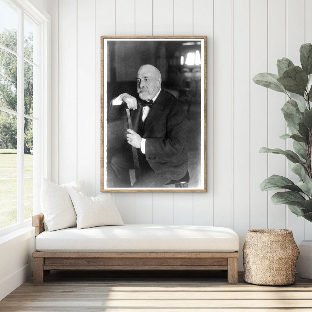 Seated Portrait of Renowned Violinist Leopold Auer