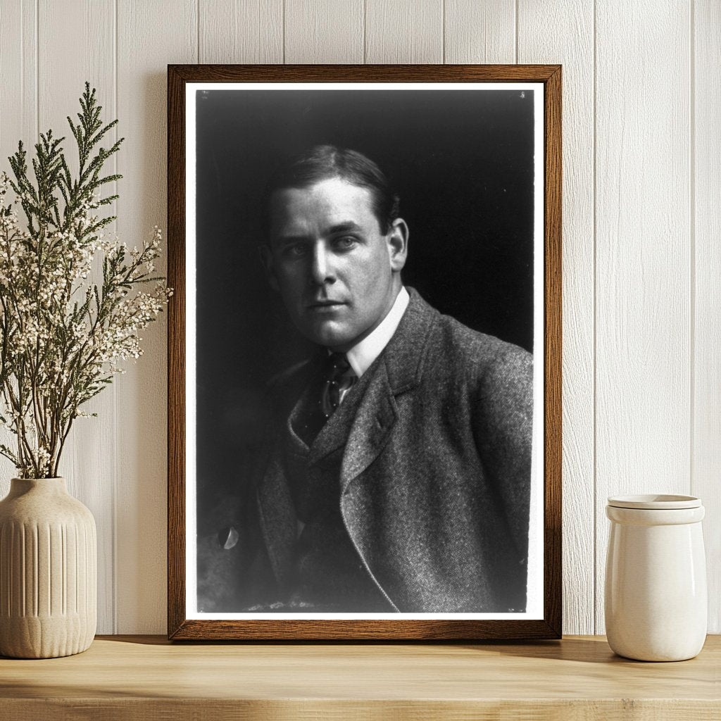 Striking Bust Portrait of Notable Early 20th-Century Artist