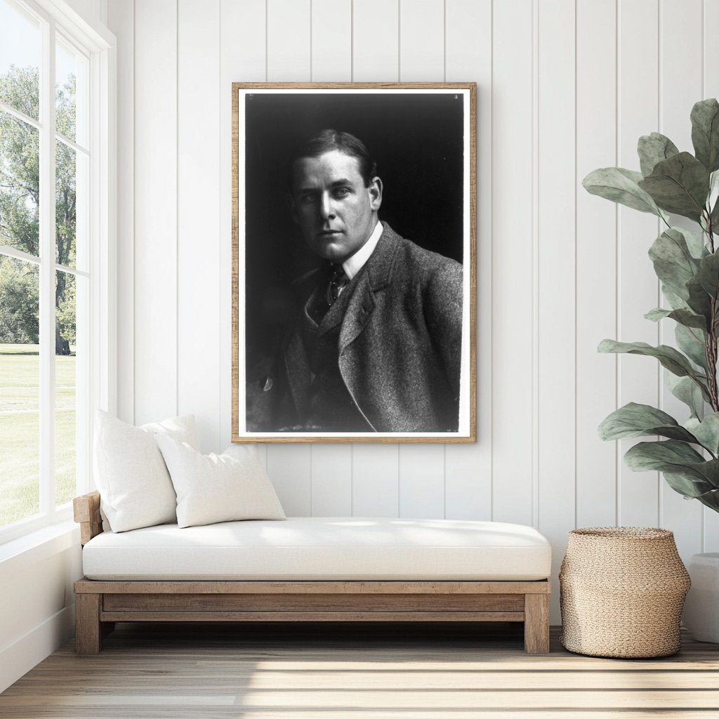Striking Bust Portrait of Notable Early 20th-Century Artist