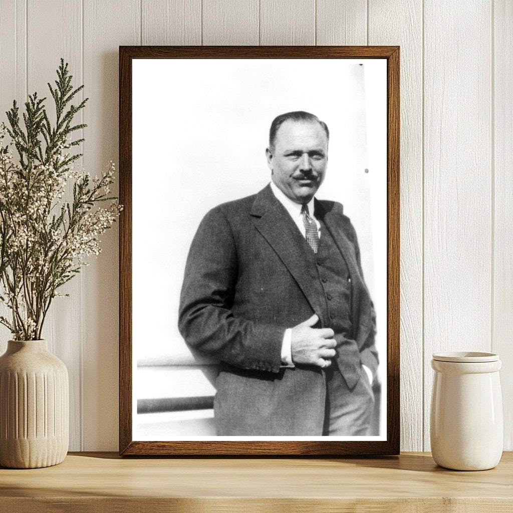 Distinguished Portrait of Early 20th Century Politician