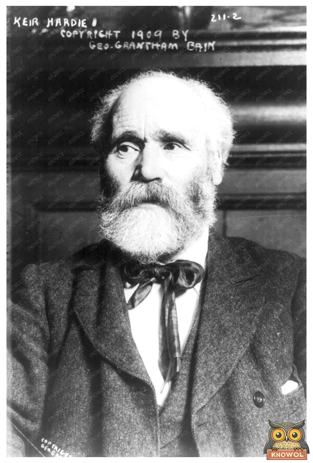 Historic Bust Portrait of Kier Hardie, Labour Leader