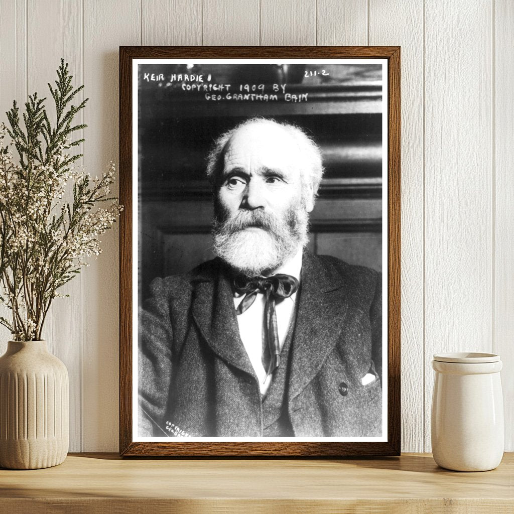 Historic Bust Portrait of Kier Hardie, Labour Leader