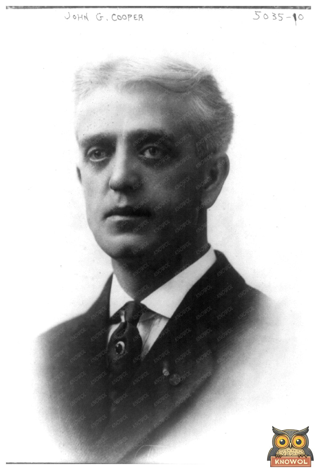 Vintage Bust Portrait of John Gordon Cooper, 1872-1955
