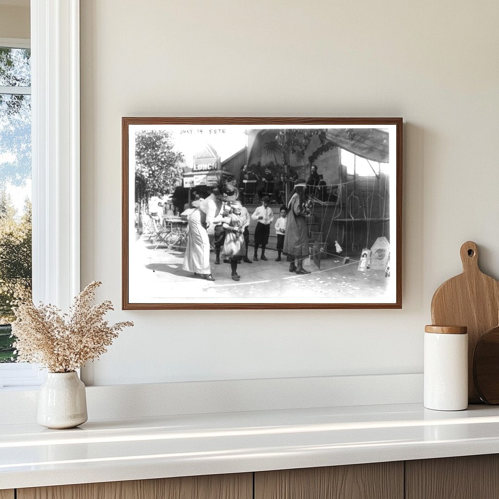 Vibrant 1910s Bastille Day Celebration in NYC