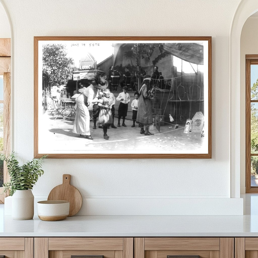 Vibrant 1910s Bastille Day Celebration in NYC