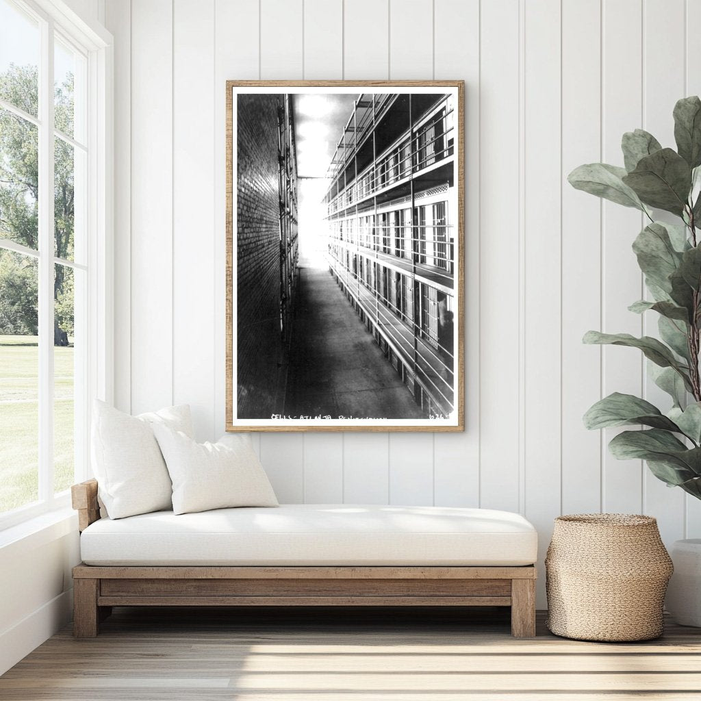 Historic 1910 Cell Block Interior of Atlanta Penitentiary