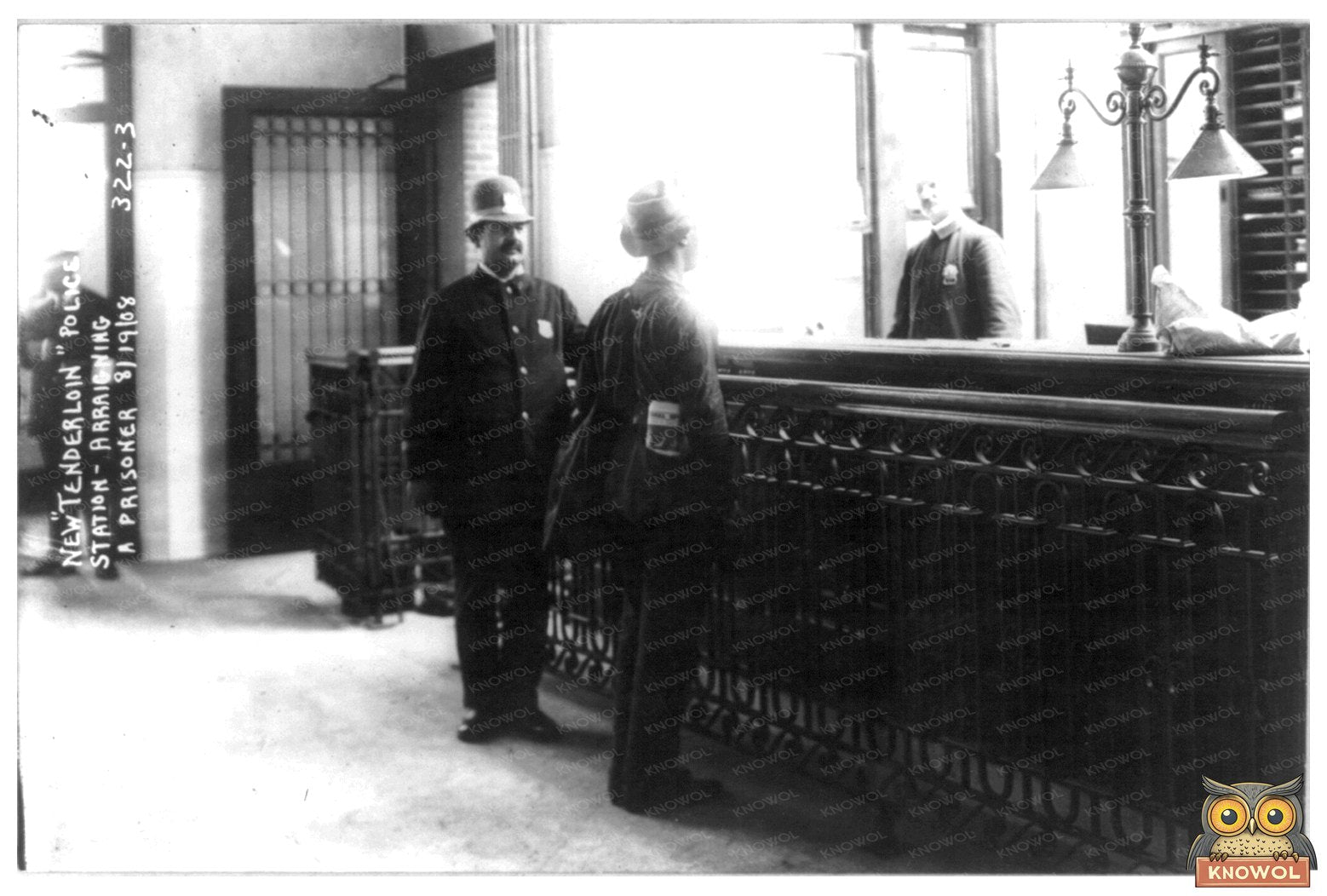 1908 New York Tenderloin Police Station Arraignment
