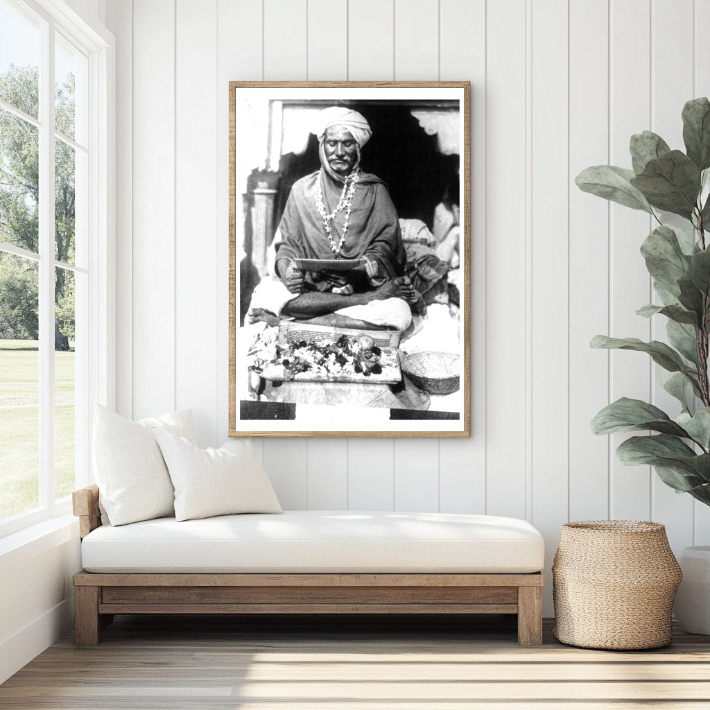 1921 Portrait of a Traditional Indian Pundit Scholar