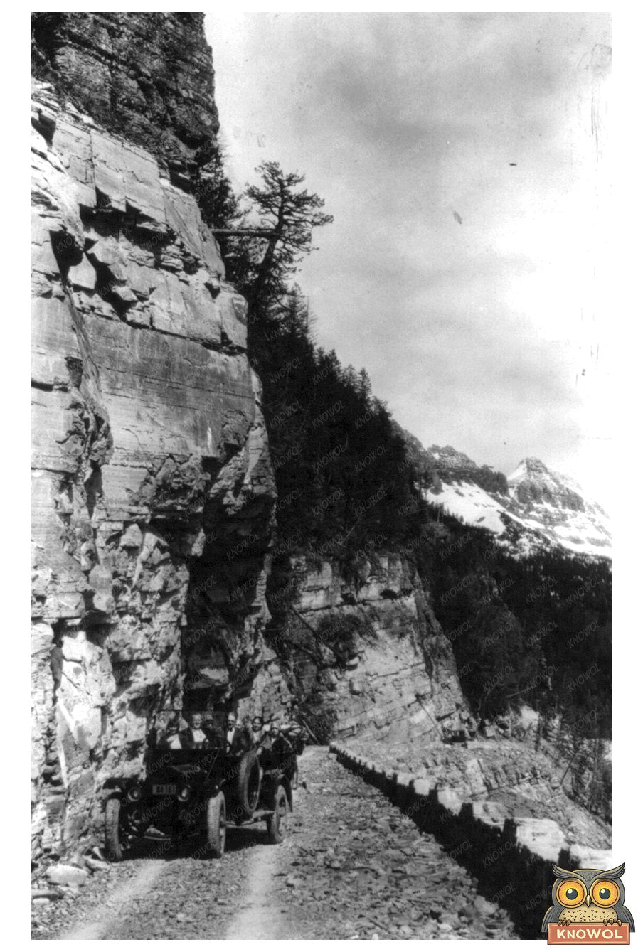 1920s Glacier National Park: Majestic Crystal Point Vista