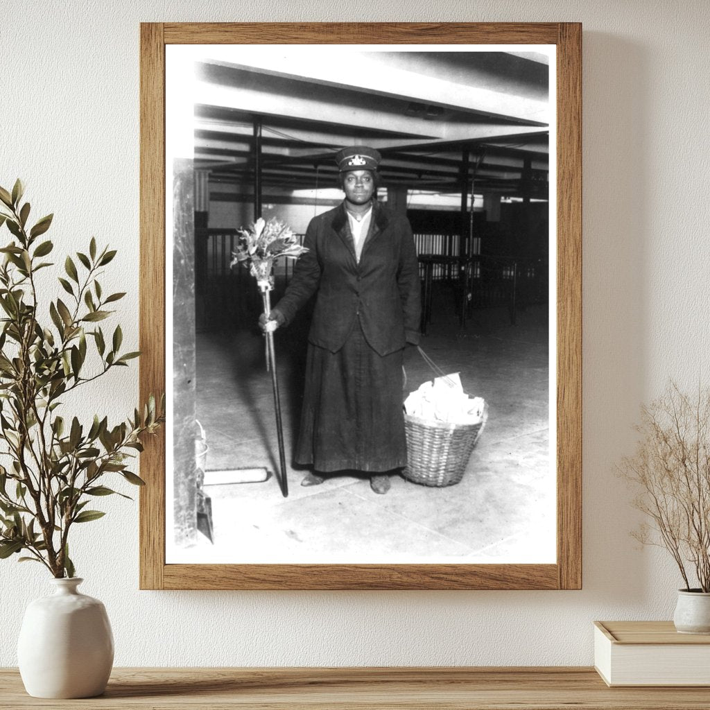 1917 NYC Subway Porter: A Glimpse of Daily Labor