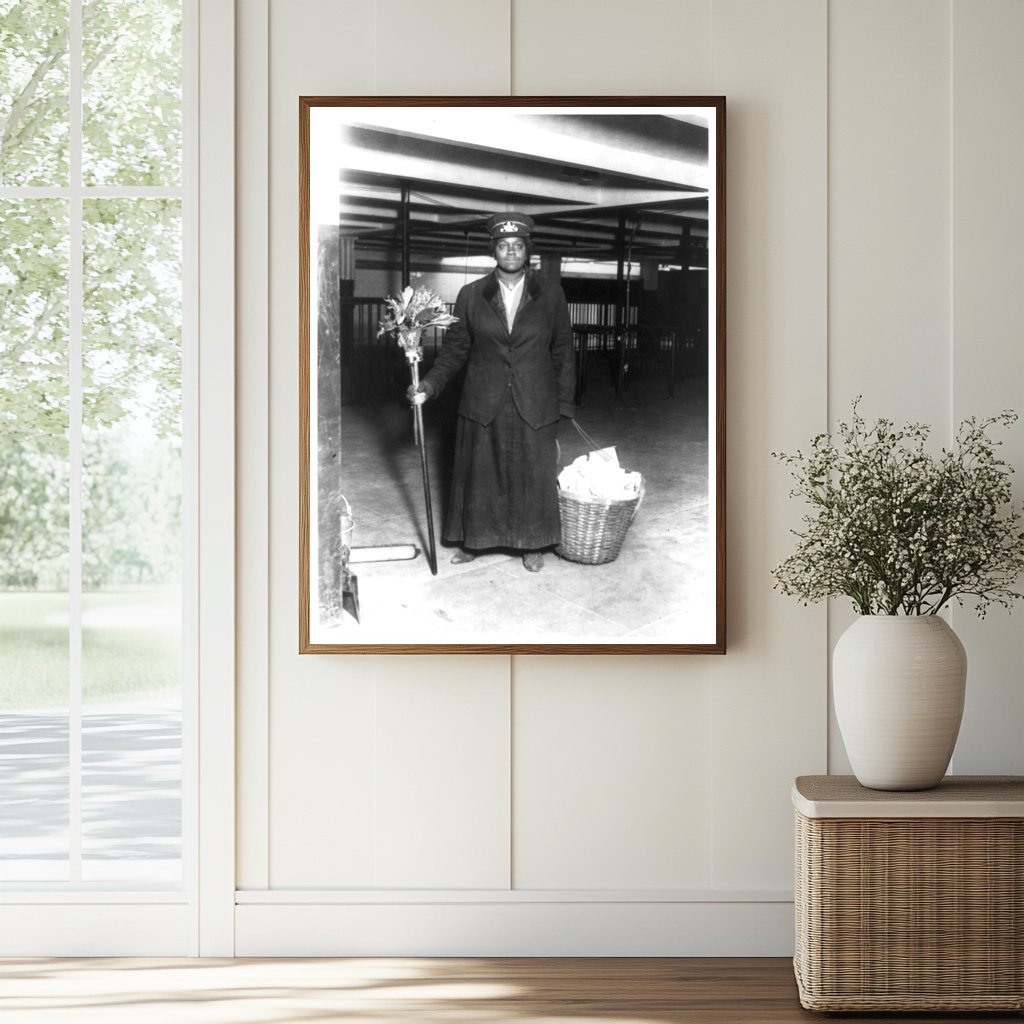 1917 NYC Subway Porter: A Glimpse of Daily Labor