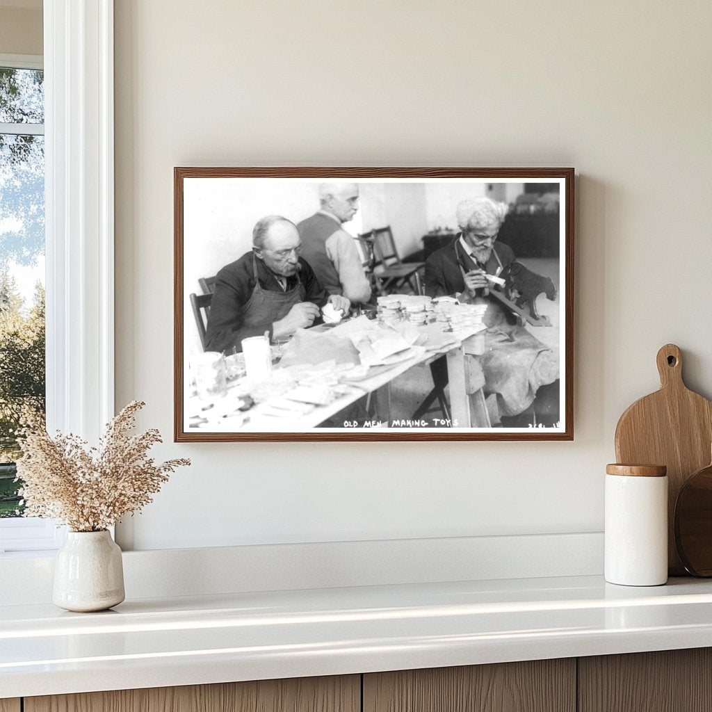 1915 New York: Elders Crafting Timeless Toy Treasures