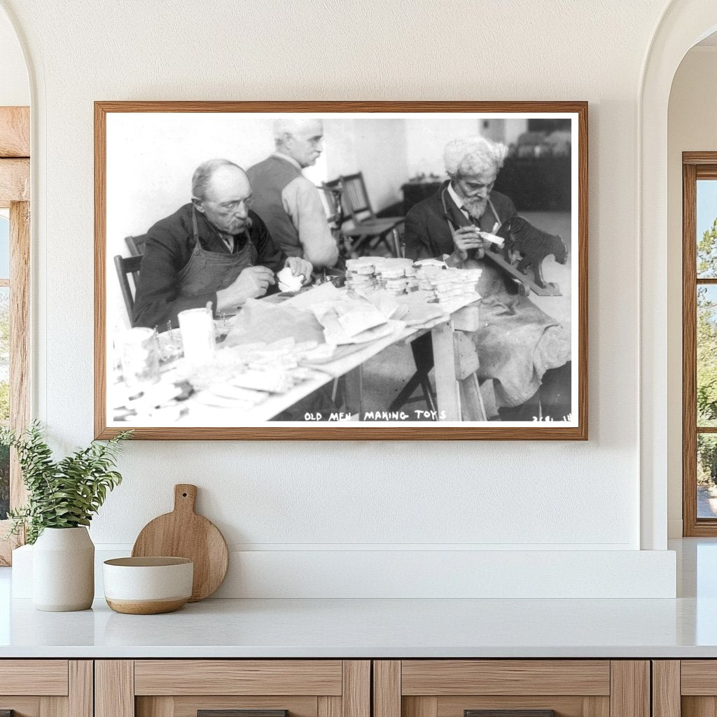 1915 New York: Elders Crafting Timeless Toy Treasures