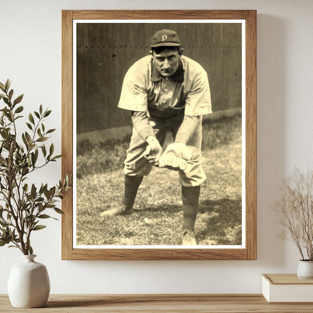 Legendary Honus Wagner: 1911 Pirates Shortstop Photo