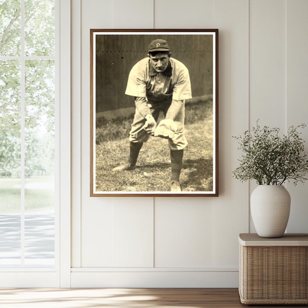 Legendary Honus Wagner: 1911 Pirates Shortstop Photo