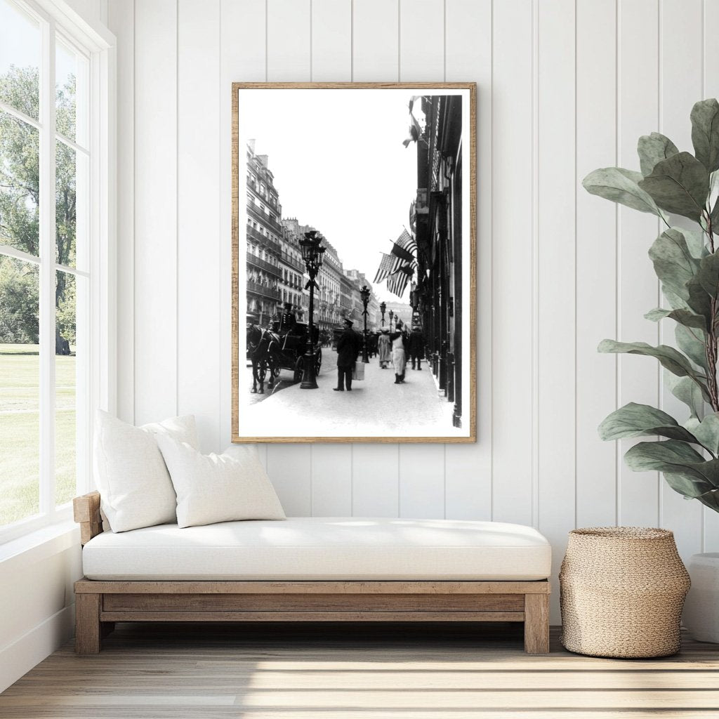 1910 Paris: Rue de la Paix Celebrates Teddy Roosevelt