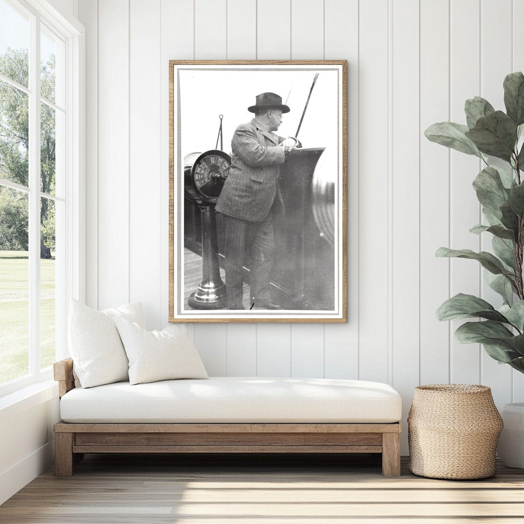 Theodore Roosevelt Aboard the K.A.V. Ship, c. 1910