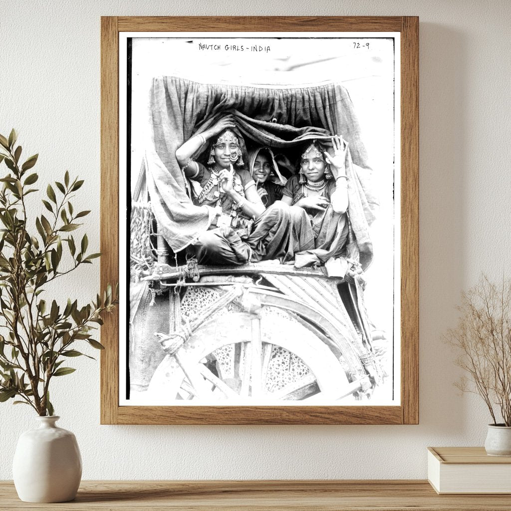 1922 Nautch Girls Performing Traditional Indian Dance