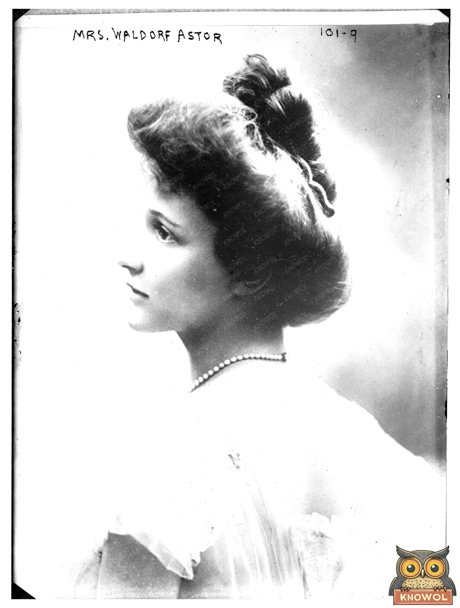 Elegant Profile of Mrs. Waldorf Astor, Society Icon