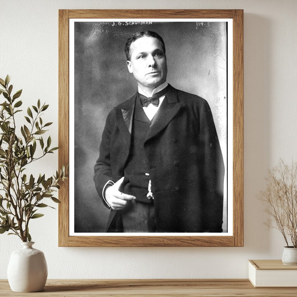 1908 Vintage Portrait of Distinguished Gent in Suit