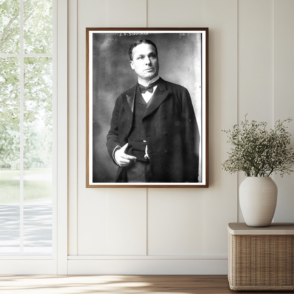 1908 Vintage Portrait of Distinguished Gent in Suit