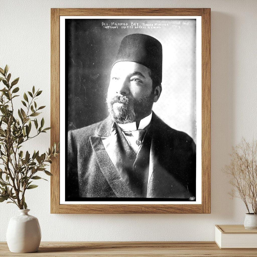 1907 Portrait of Ali Mehmed Bey, Ottoman Minister