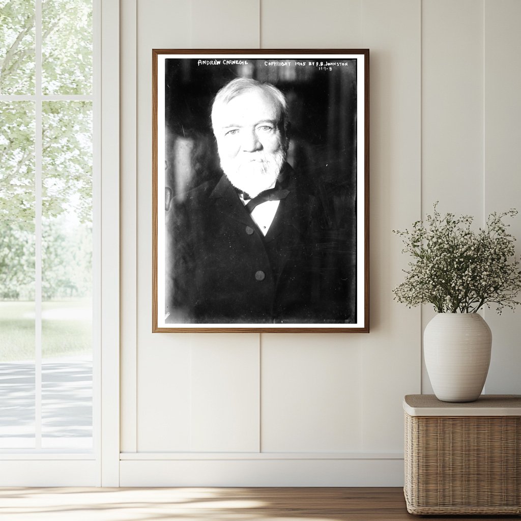 1905 Portrait of Steel Tycoon Andrew Carnegie