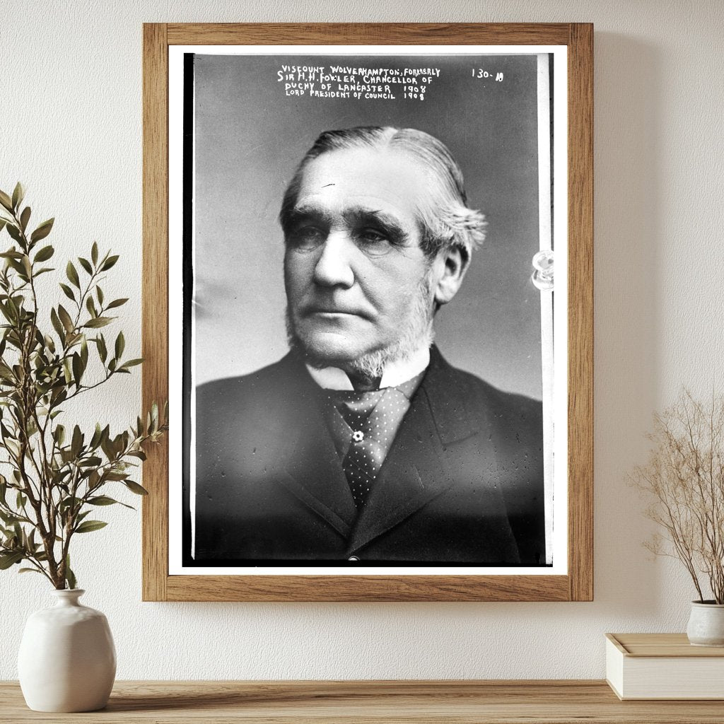 1908 Portrait of Viscount Wolverhampton, Political Leader