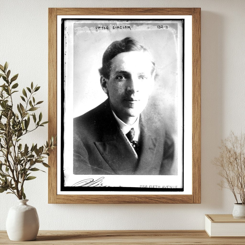 Striking Portrait Bust of Upton Sinclair, NYC Studio