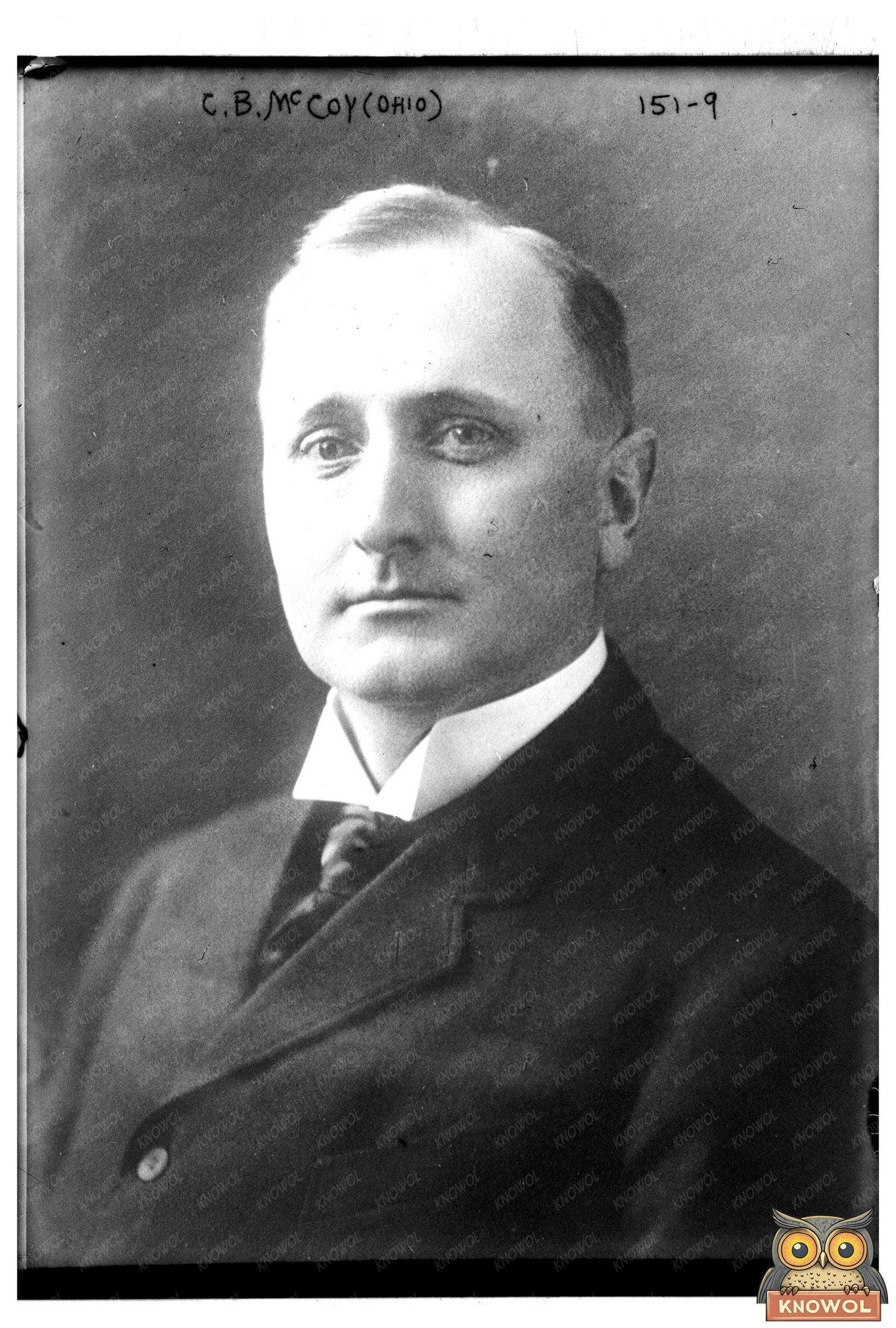 Influential Ohio Leader C.B. McCoy: Timeless Portrait Bust