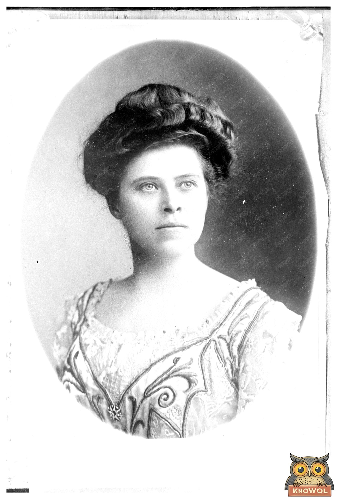 Elegant Cameo Portrait of Corinne Rider-Kelsey