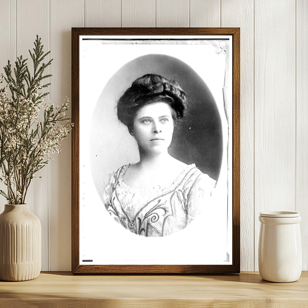 Elegant Cameo Portrait of Corinne Rider-Kelsey