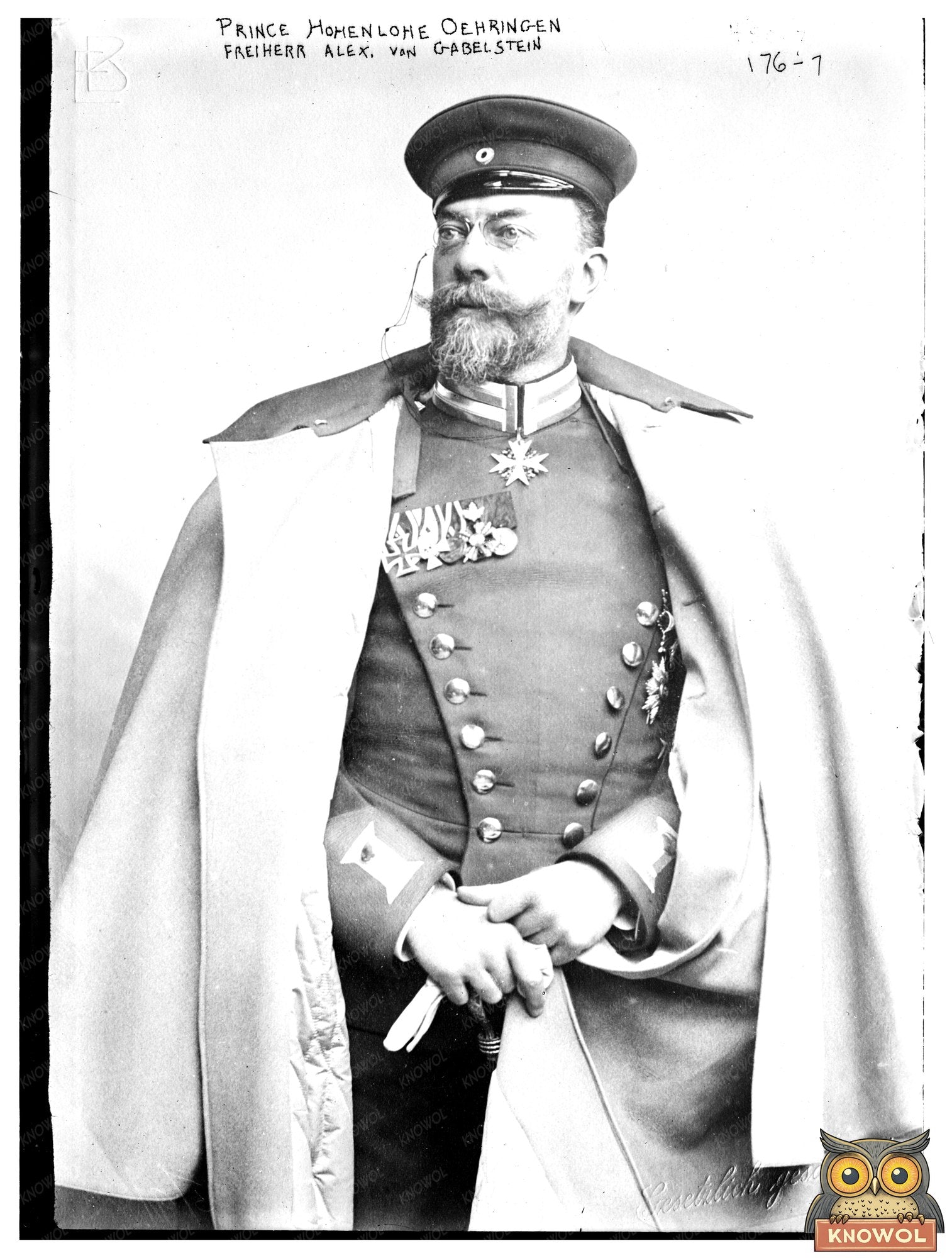 1905 Military Portrait of German Nobility in Uniform