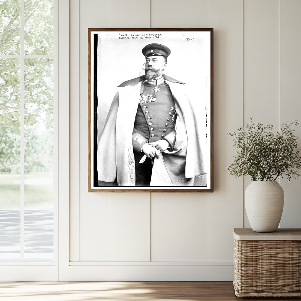 1905 Military Portrait of German Nobility in Uniform