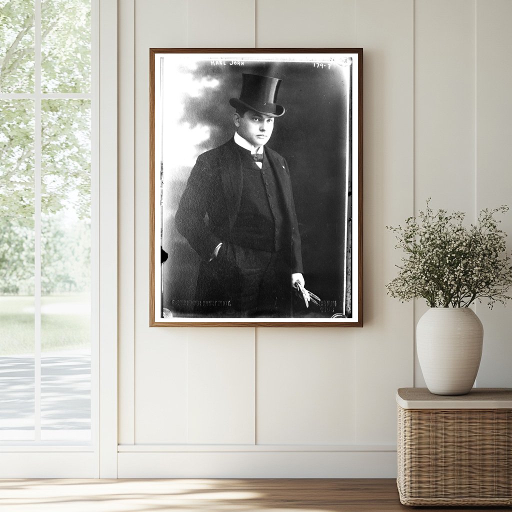 1903 Portrait of Karl Jorn: A Glimpse into History