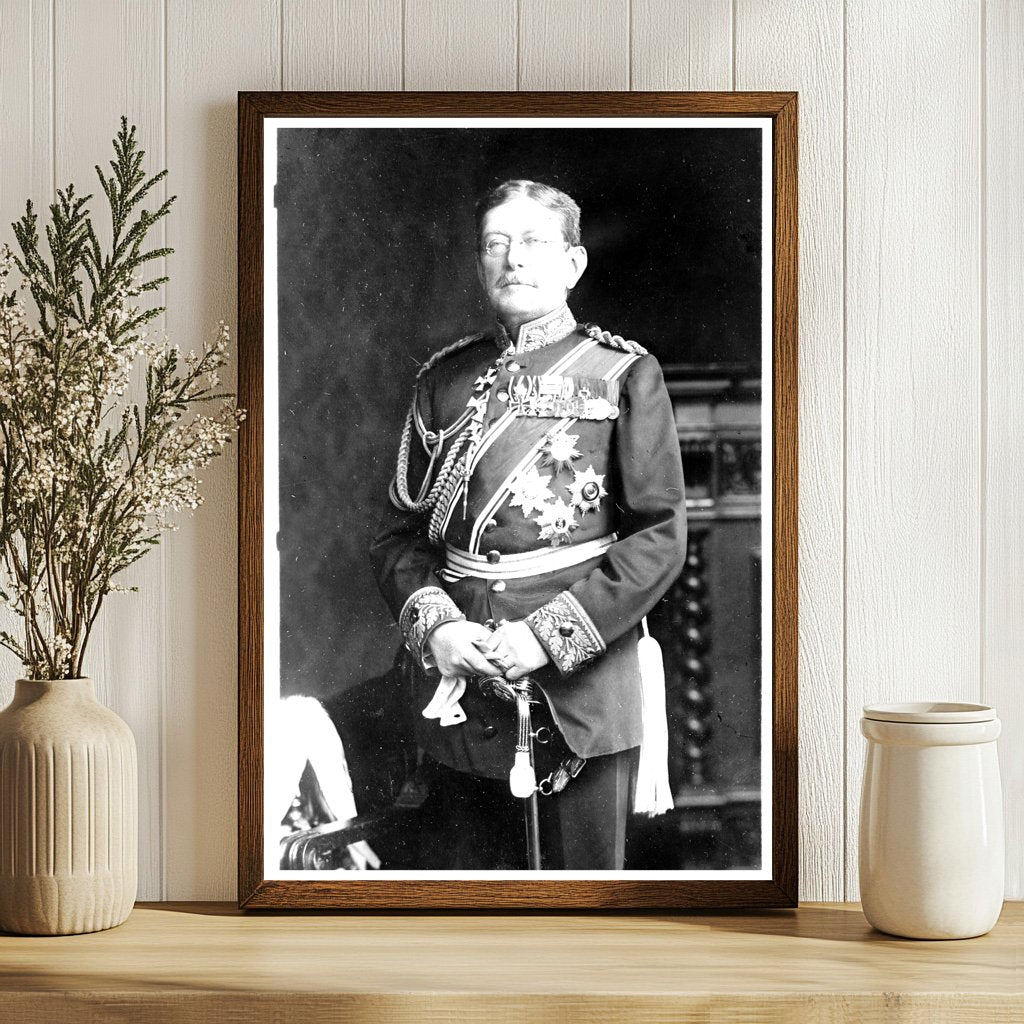 Historic Portrait of General Otto von der Goltz in Uniform