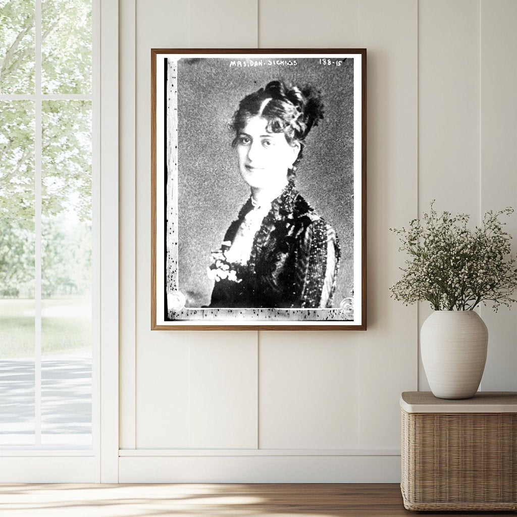Victorian Elegance: Portrait Bust of Mrs. Dan Sickles