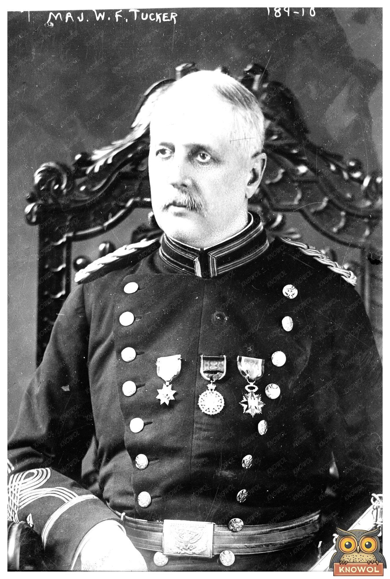 Maj. William F. Tucker in Early 20th Century Uniform